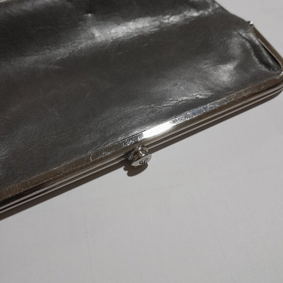Leather Gray HOBO International Bifold Wallet - Picture 7 of 8